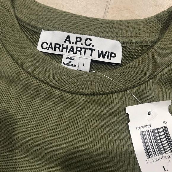 A.P.C. x Carhartt Wip Work In Progress Ice Crewneck Sweatshirt - Picture 4 of 9